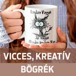 VICCES,  KREATÍV, bögrék
