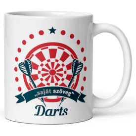Darts bögre – egyedi felirattal