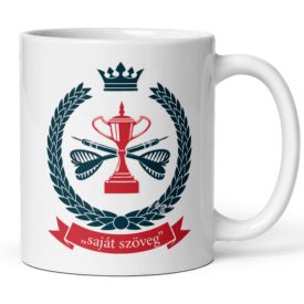 Darts bögre – Királyi stílus, egyedi felirattal