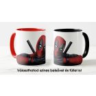 Deadpool mintás bögre egyedi névvel feliratozva ajándék ötletként Marvel és képregény rajongóknak