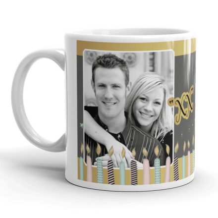 Születésnapi évszámos fényképes bögre 