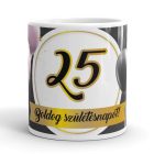 Boldog születésnapot egyedi számmal és névvel kérhető elegáns lufis bögre