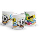 Névre szóló focis bögre