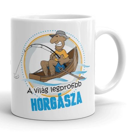 A világ legprofibb horgásza egyedi neves bögre