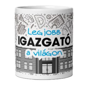   Legjobb igazgató a világon bögre – Ballagási ajándék iskolaigazgatónak