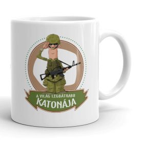 A világ legbátrabb katonája egyedi neves bögre