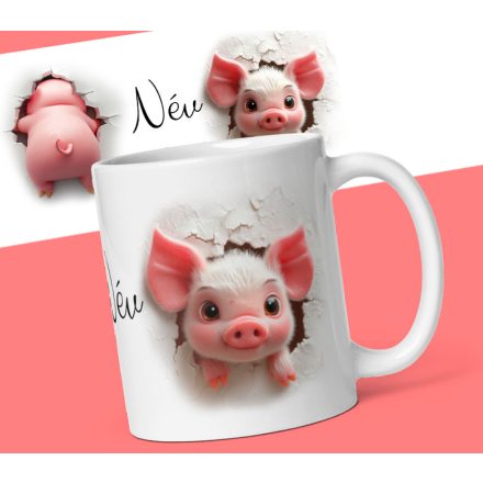 Malackás bögre saját névvel 