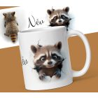 Mosómedvés bögre saját névvel 