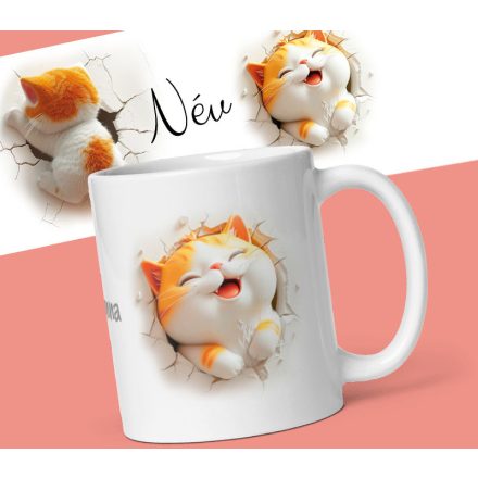 Cicás bögre saját névvel