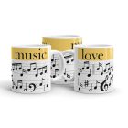 Zene szerelmese bögre