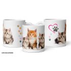 Cuki maine coon kiscicás mancsmintás egyedi neves gyerek és női bögre