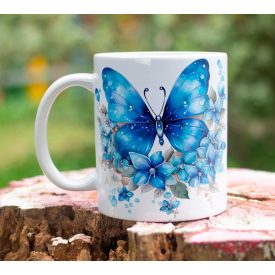 Kék és Sárga pillangók a bögrén