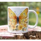 Sárga pillangó bögre