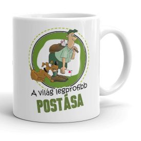 A világ legprofibb postása egyedi neves bögre