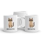 Macskás reggeli kávés bögre