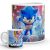 Sonic mintás bögre egyedi névvel feliratozva ajándék ötletként a kék sündisznó videojáték és mozi karakterével