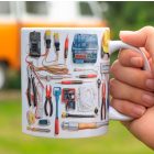 Villanyszerelő szerszámok bögre