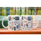 Villanyszerelő szerszámok bögre